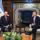 Kongeparet og Presidentparet møttes til samtale i presidentpalasset, Casa Rosada. Foto: Sven Gj. Gjeruldsen, Det kongelige hoff